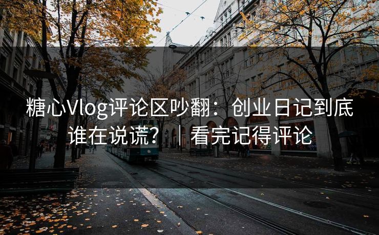 糖心Vlog评论区吵翻：创业日记到底谁在说谎？｜看完记得评论  第1张
