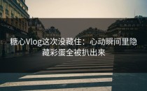 糖心Vlog这次没藏住：心动瞬间里隐藏彩蛋全被扒出来